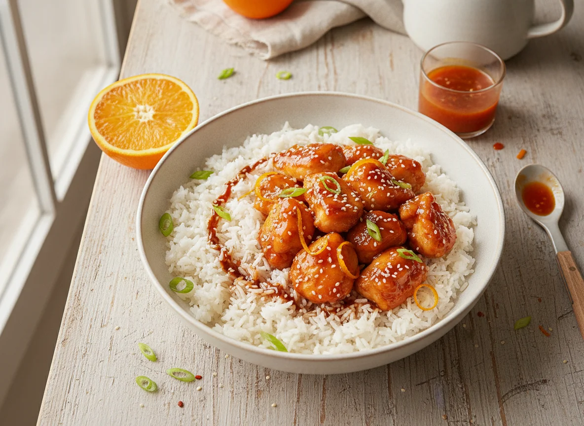 Orange Chicken Rice Bowl photo