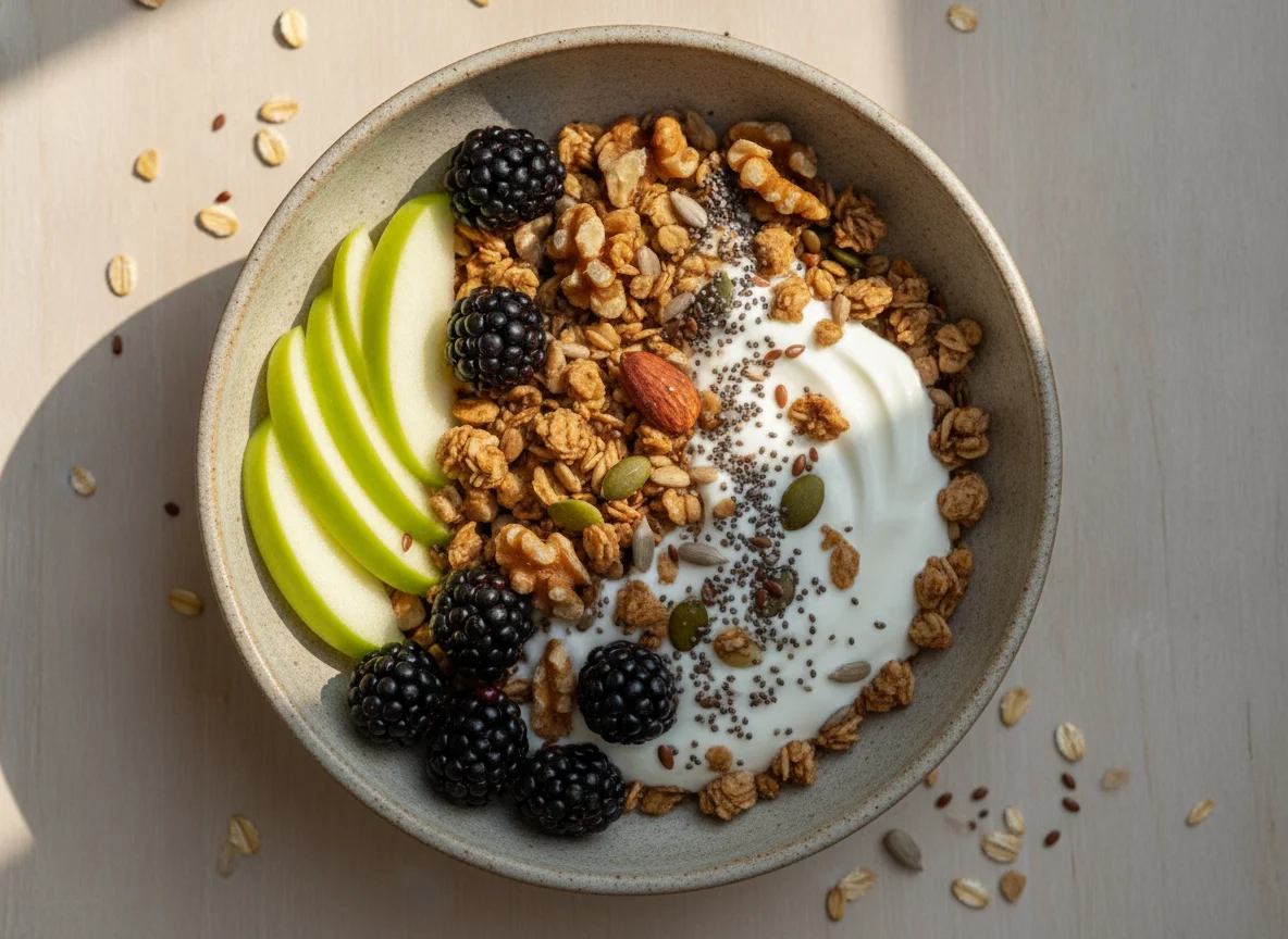 Organic Nuts and Seeds Granola with Fruit photo
