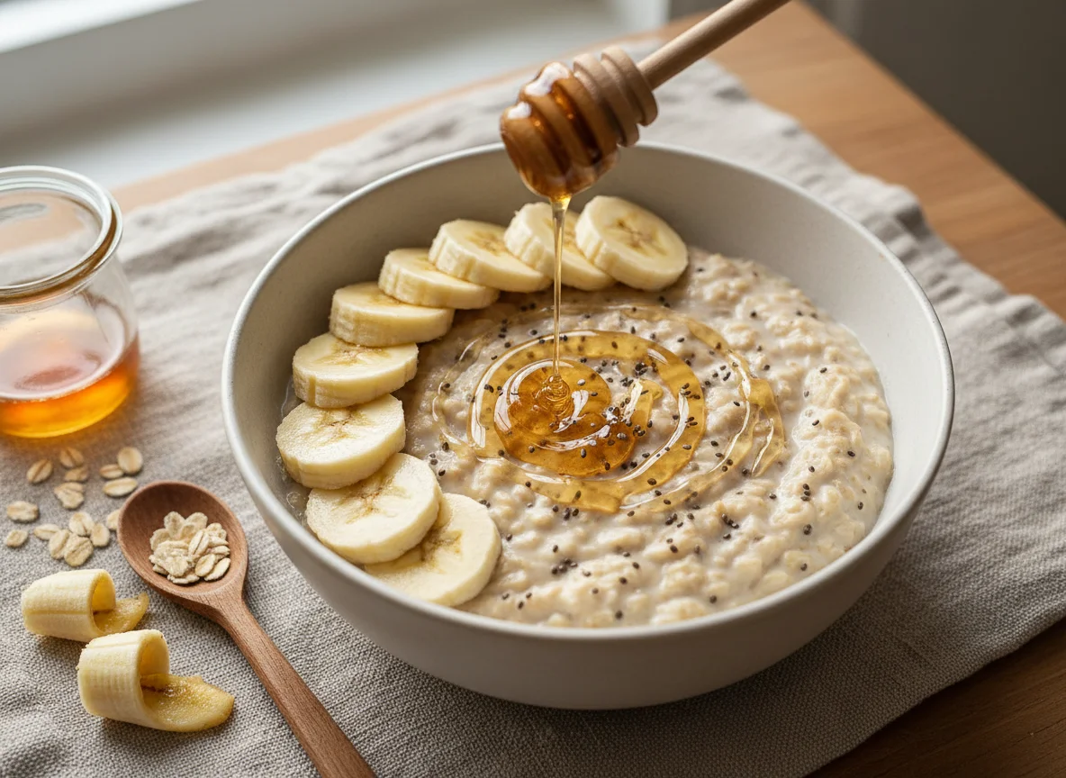 Overnight Oats with Banana and Honey photo