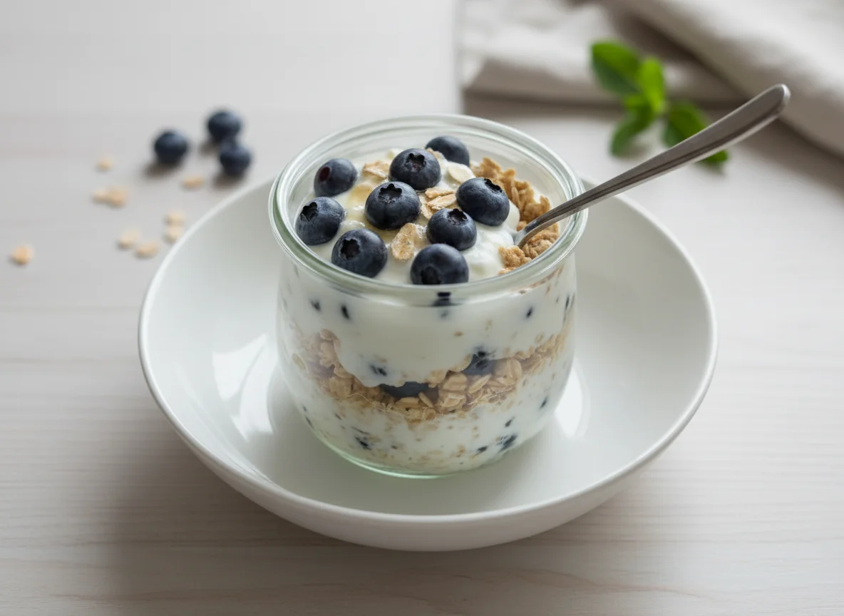Overnight Oats with Blueberries photo