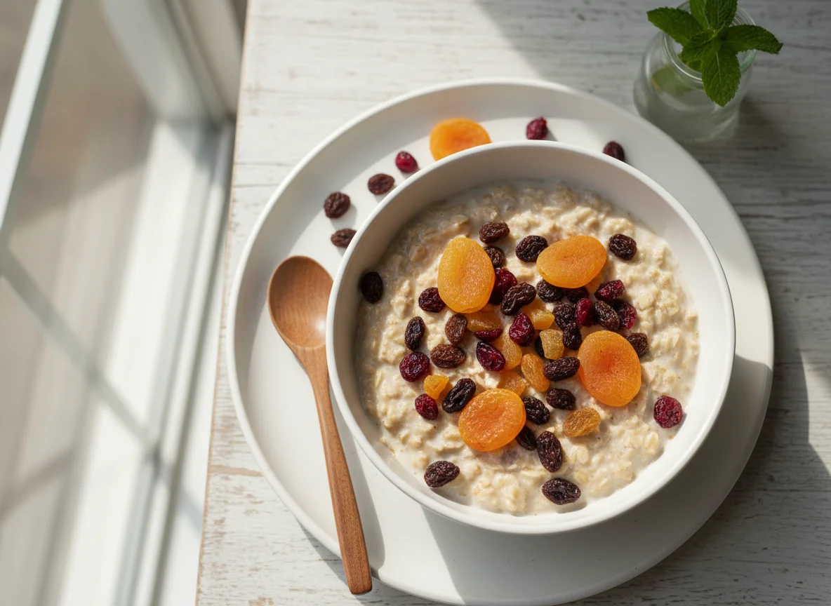 Overnight Oats with Dried Fruit photo