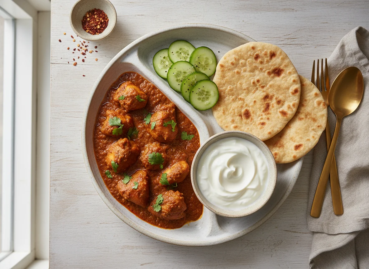 Pakistani Chicken Curry Meal photo