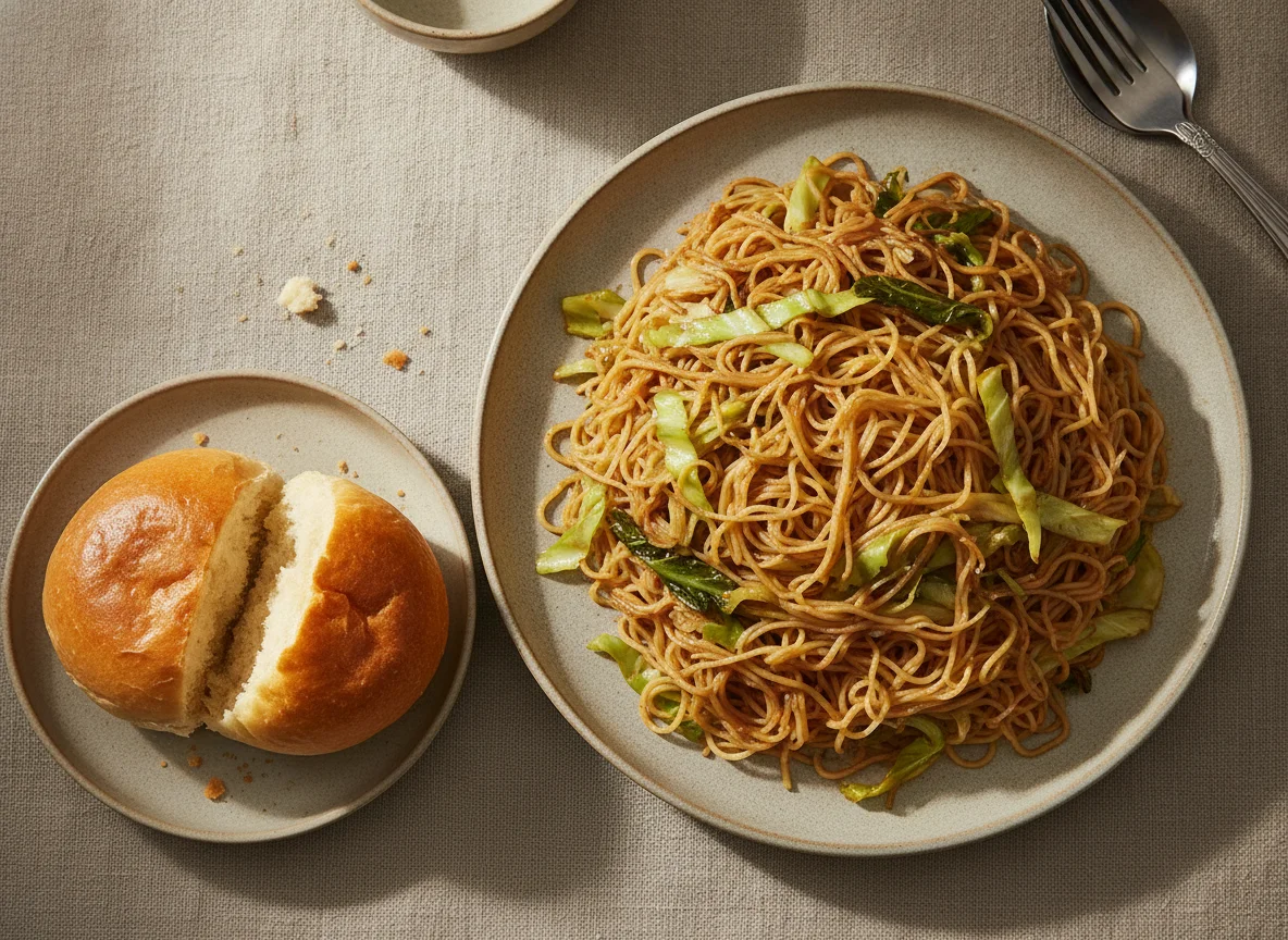 Pancit Guisado with Pandesal photo