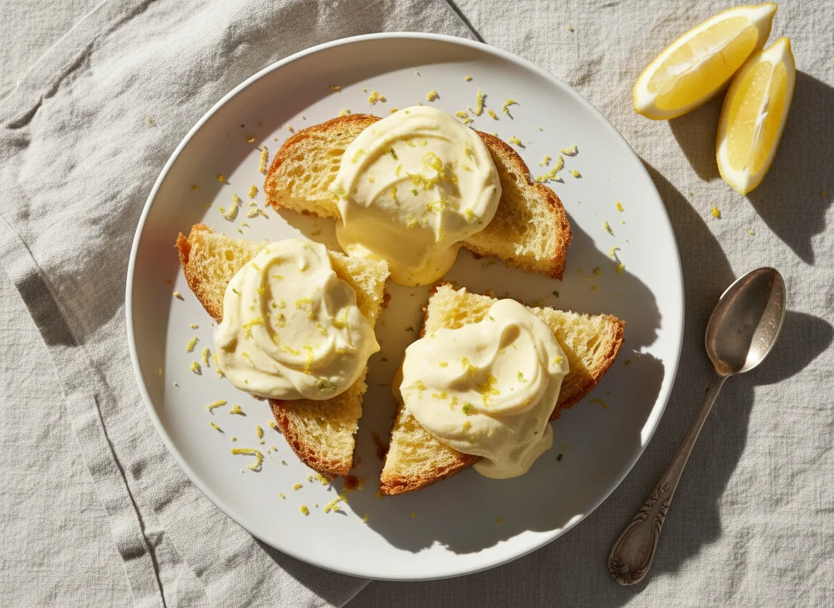 Pandoro with Lemon Cream photo