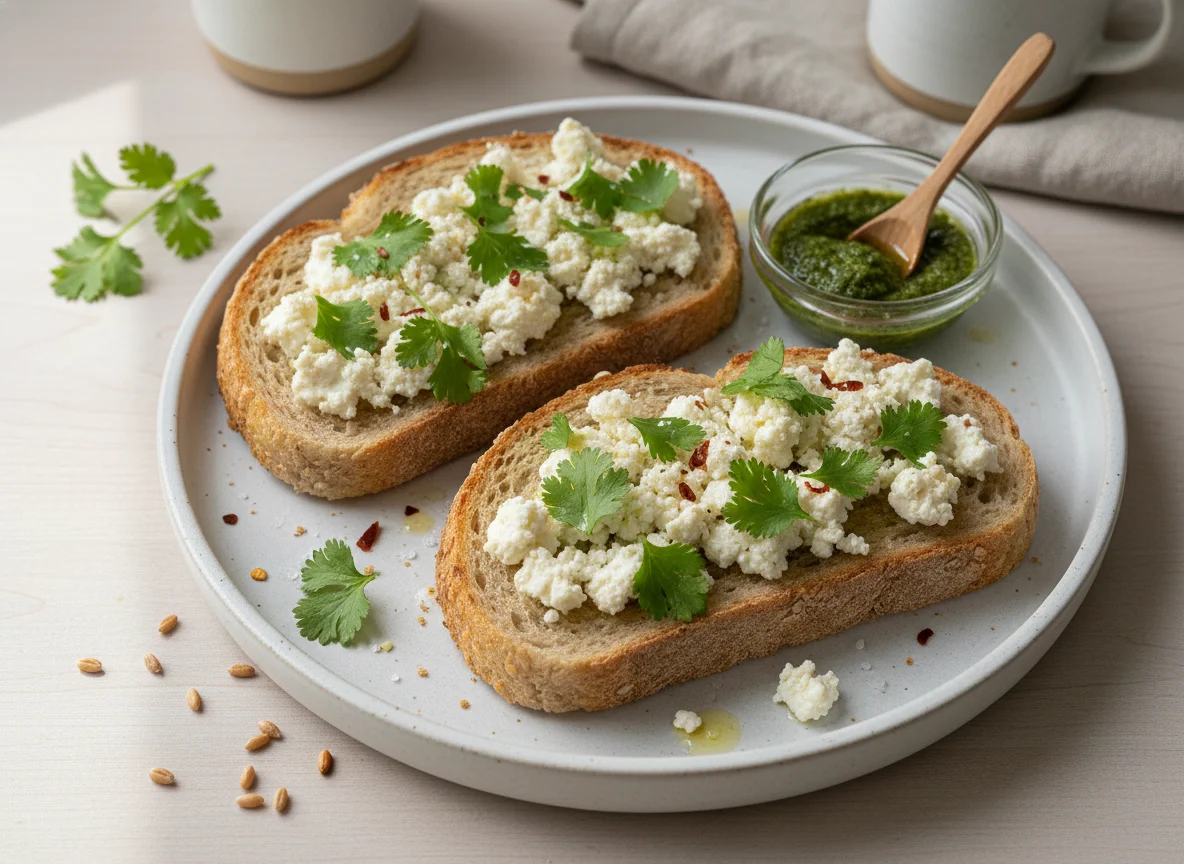 Paneer and Herb Toast photo
