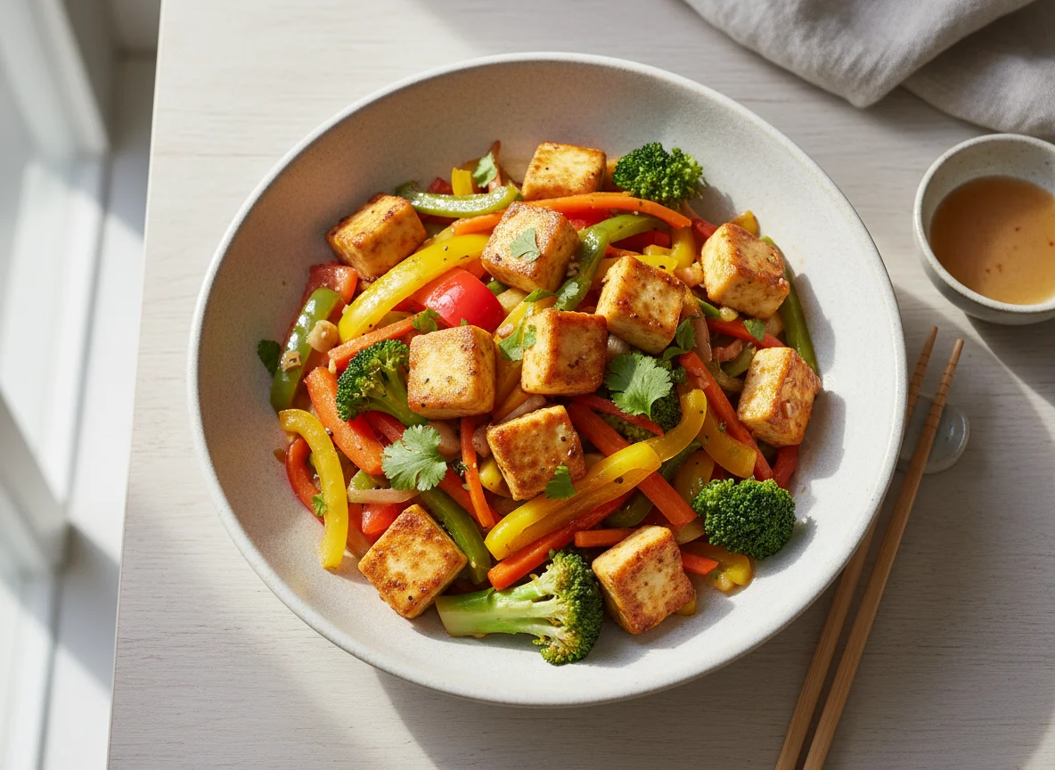 Paneer and Mixed Vegetable Stir-fry photo