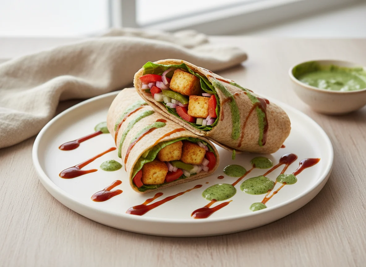 Paneer and Vegetable Wrap photo