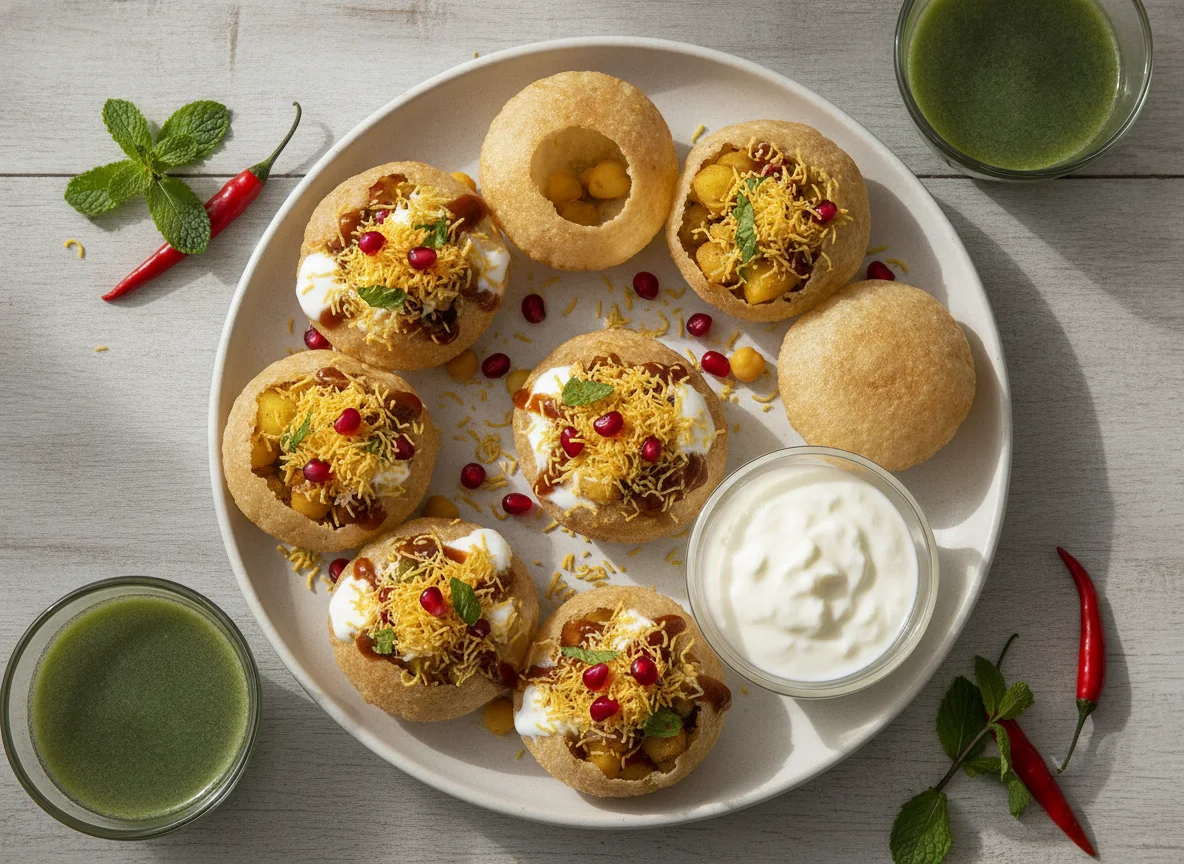 Pani Puri and Sev Puri photo