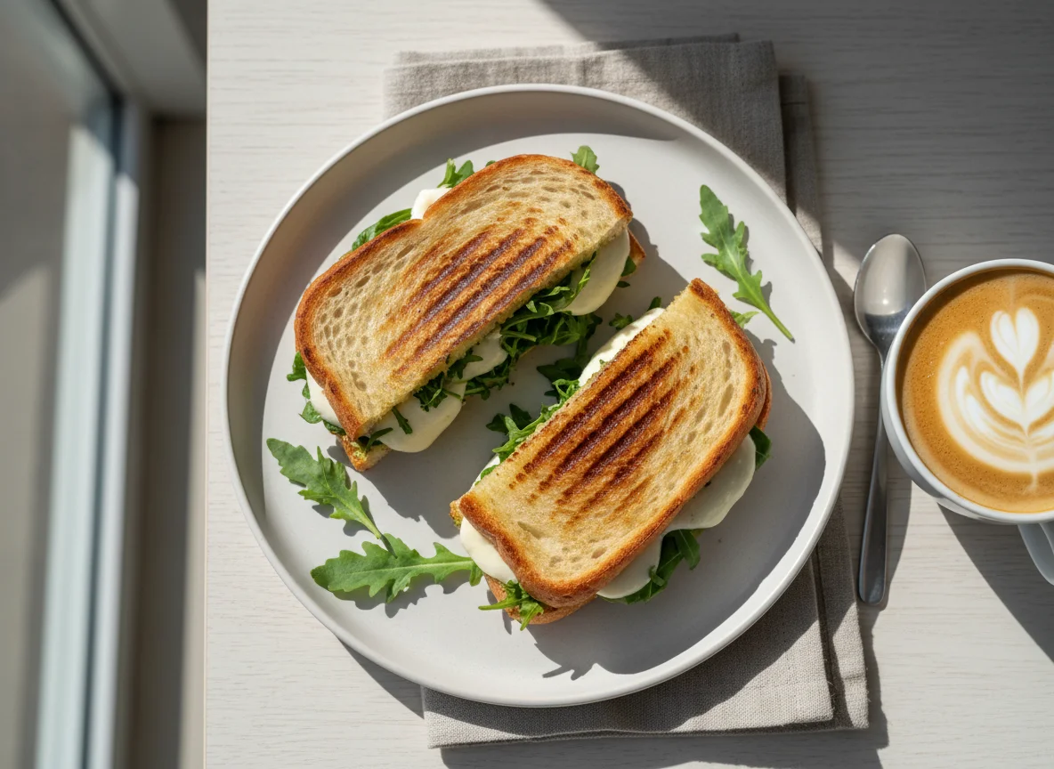 Panini and Latte photo