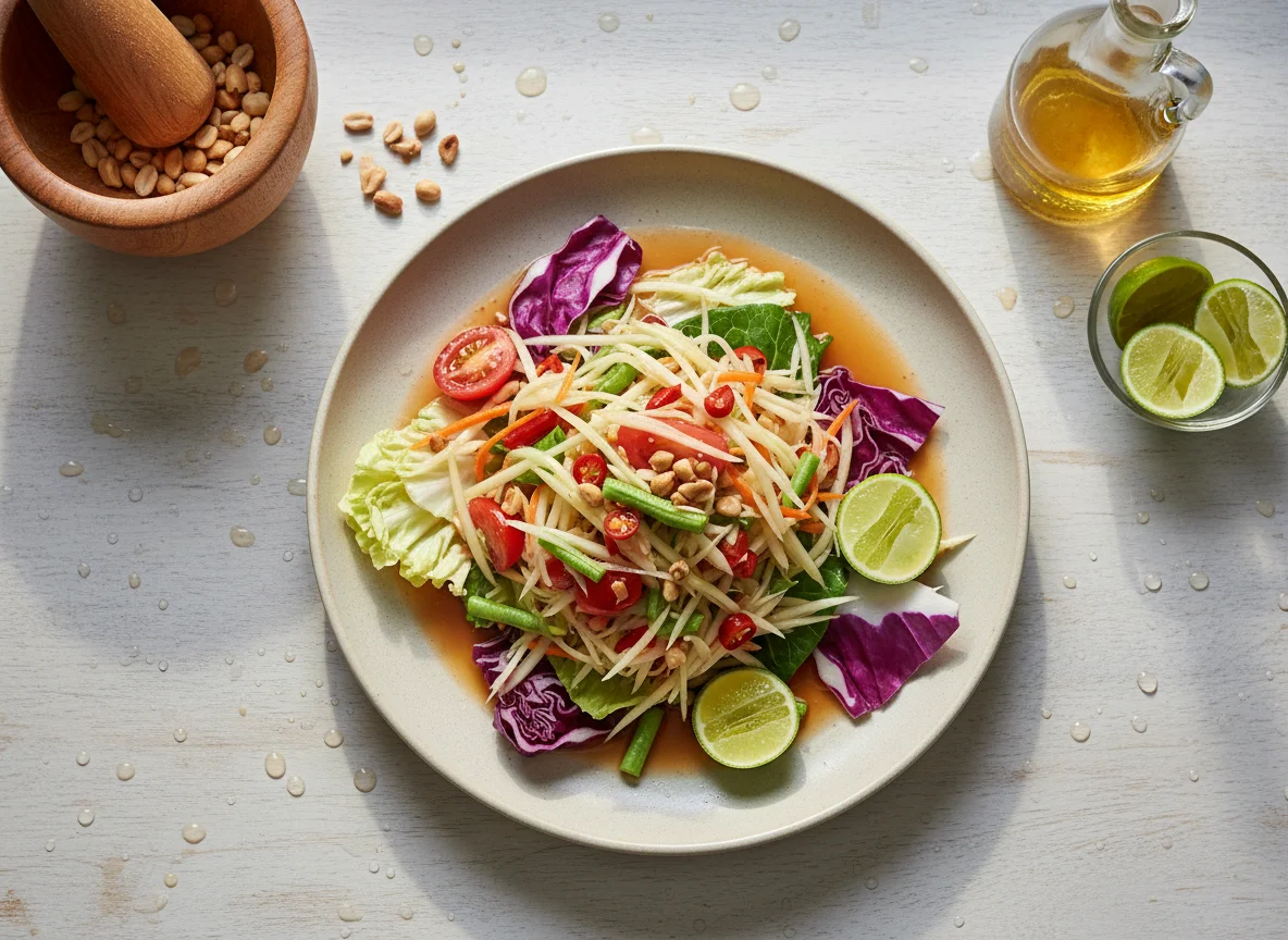 Papaya Salad with Cabbage photo