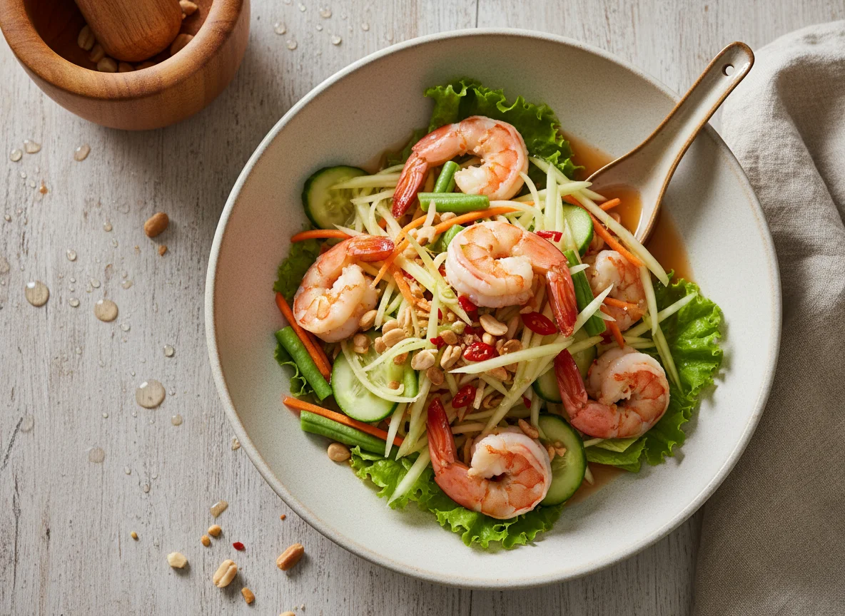 Papaya Salad with Shrimp (Som Tum Goong) photo