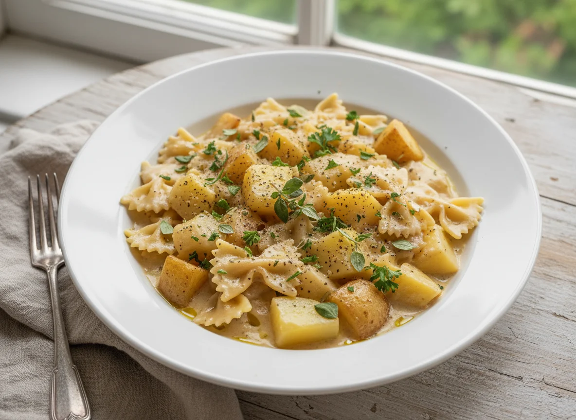 Pasta and Potato Stew with Cream Sauce photo