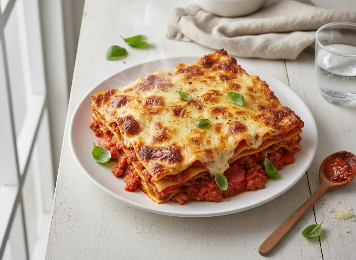Pasta Bake with Minced Meat and Tomato Sauce photo
