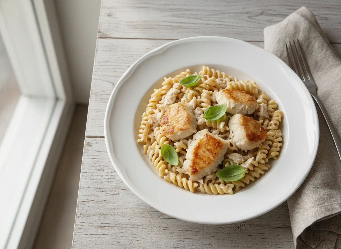 Pasta with Chicken and Fish/Chicken photo