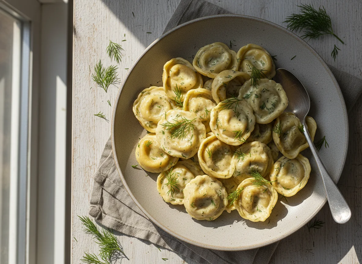 Pasta with Creamy Dill Sauce photo