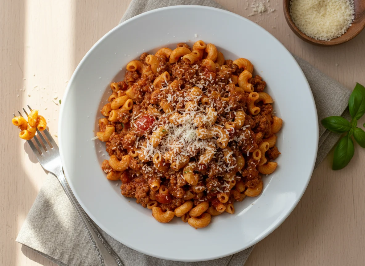 Pasta with Ground Beef photo