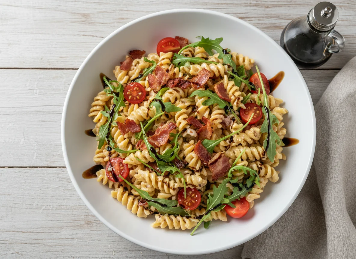 Pasta with Salad photo
