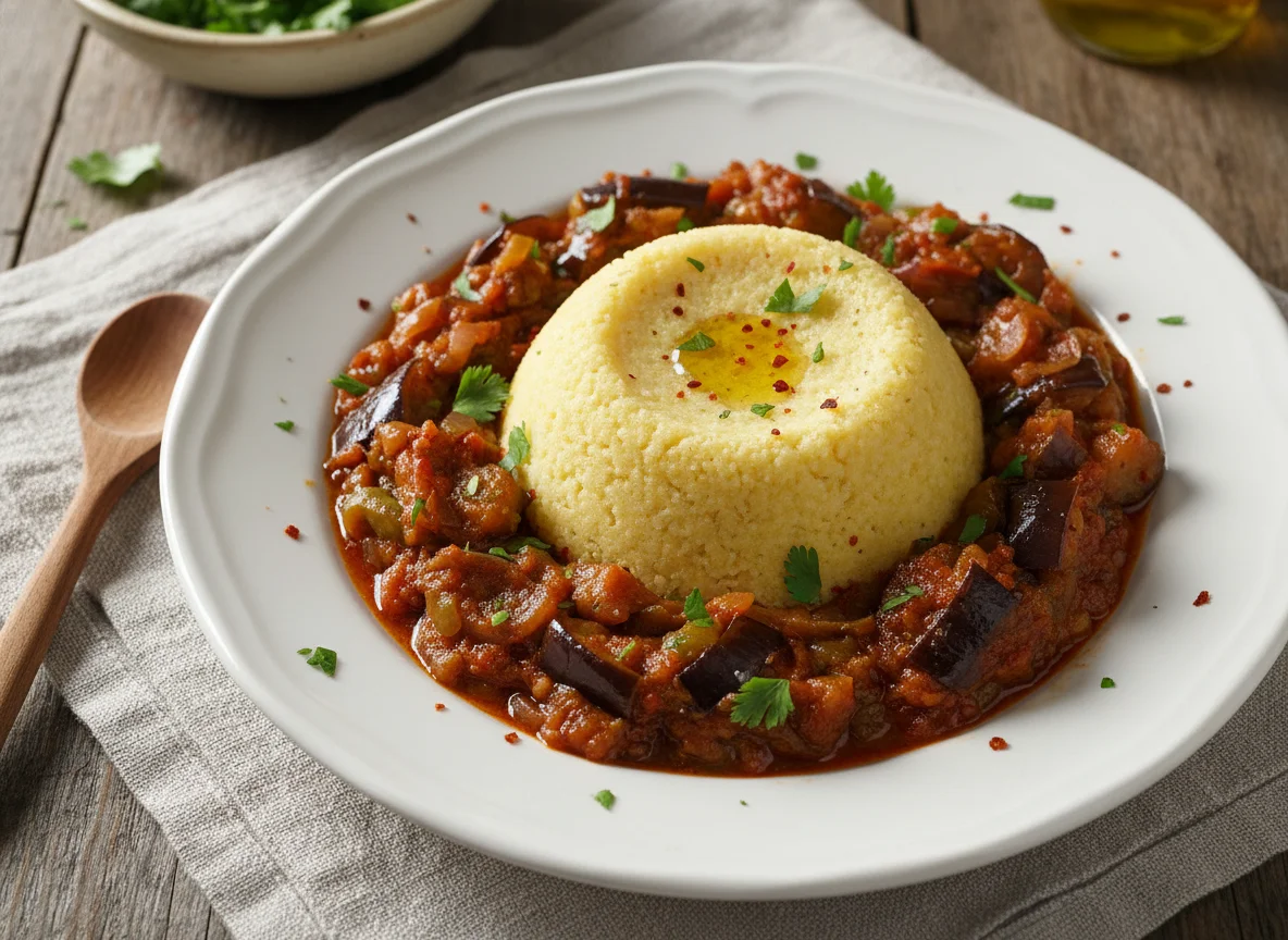Pâte with Eggplant Stew photo