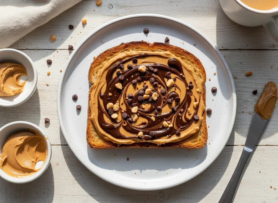 Peanut Butter and Chocolate Toast photo