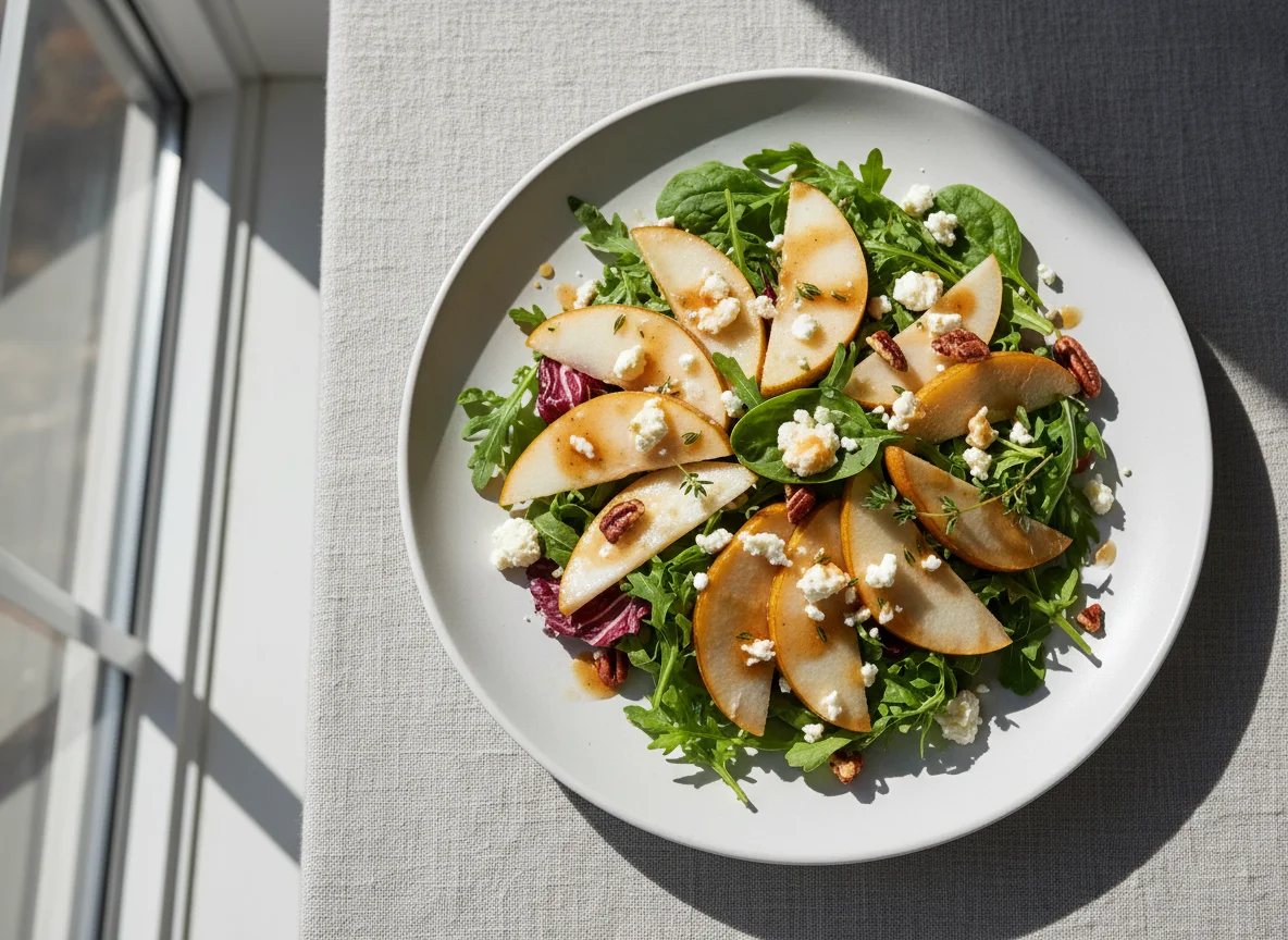 Pear and Goat Cheese Salad photo