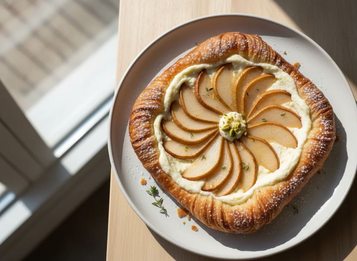 Pear Danish Pastry photo