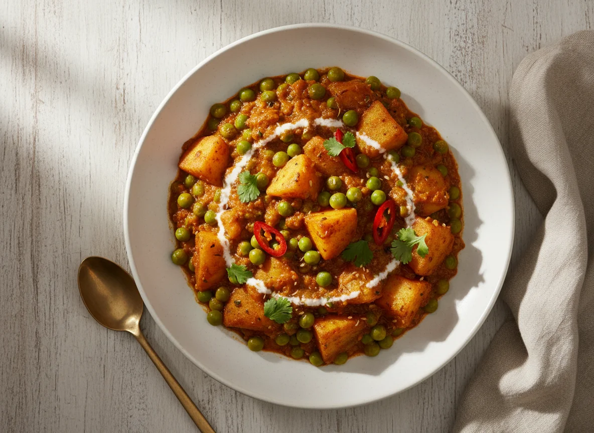 Peas and Potato Curry photo