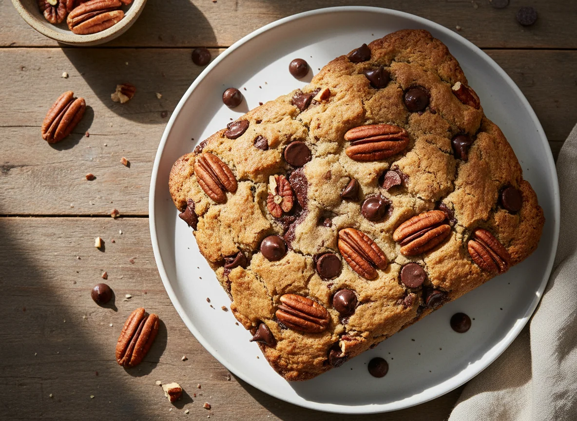 Pecan and Chocolate Chip Baked Good photo