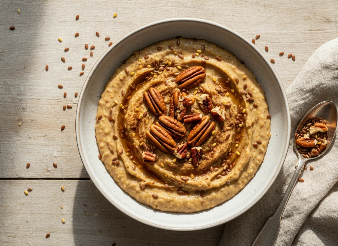 Pecan and Flax Seed Porridge photo