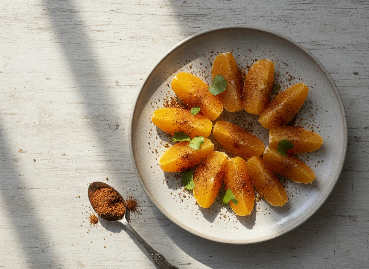 Peeled Oranges with Chaat Masala photo