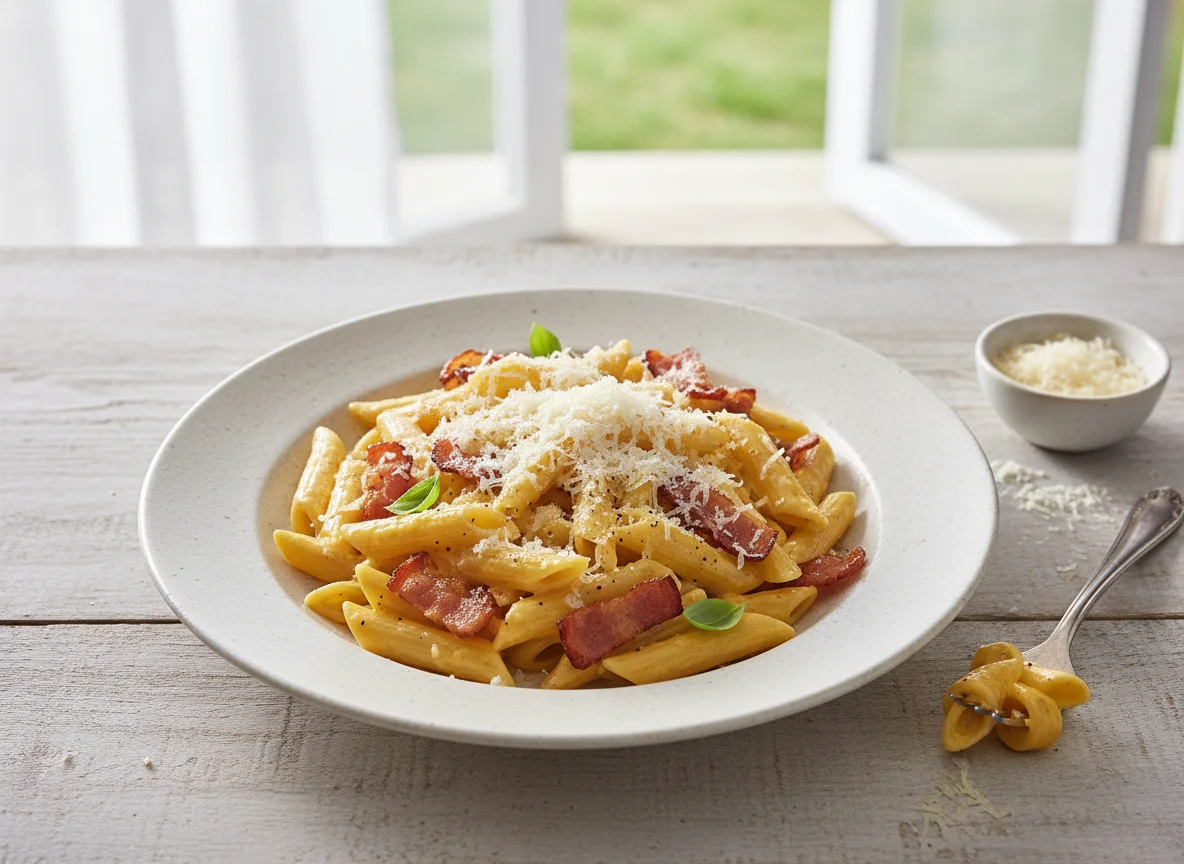 Penne Carbonara photo