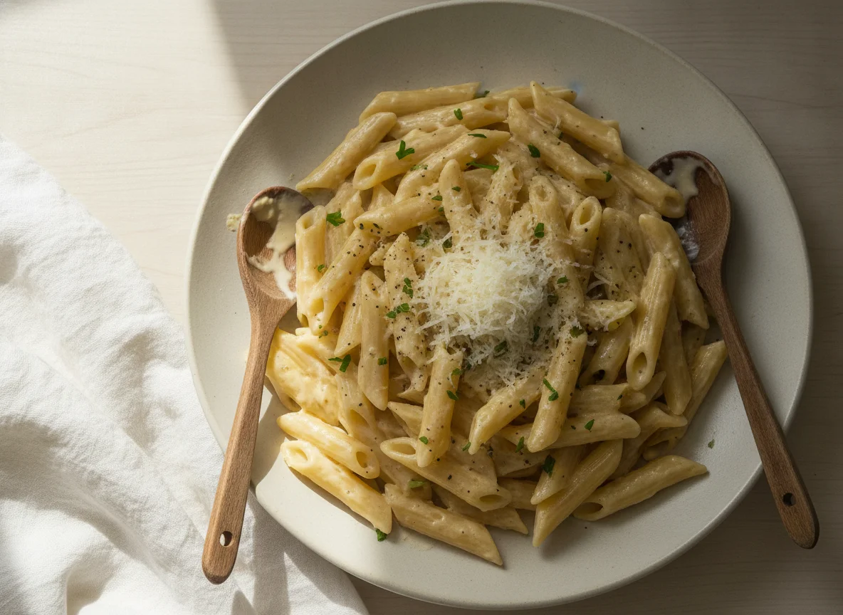 Penne Pasta in Cream Sauce photo