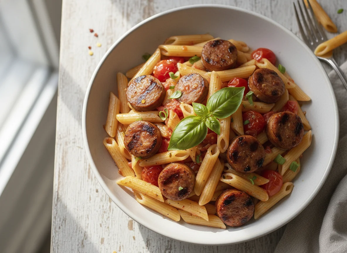 Penne with Sausage photo