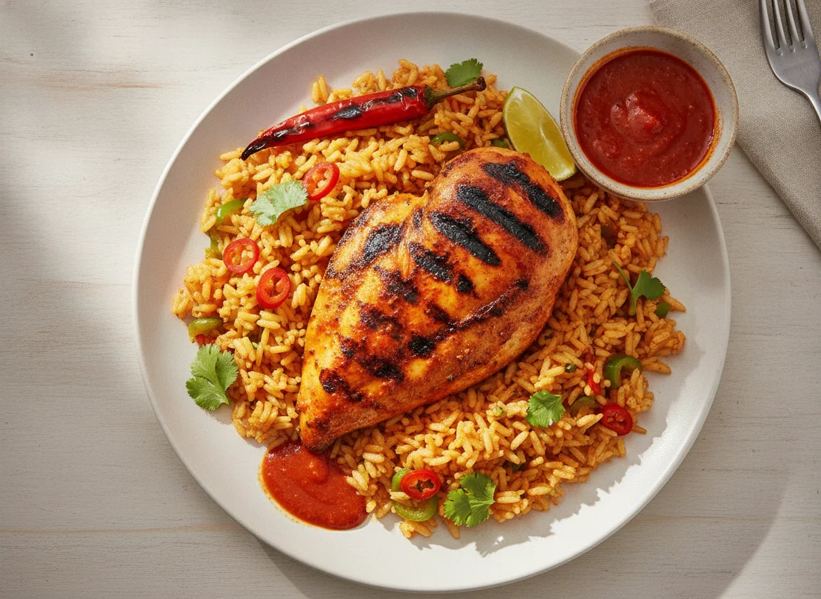 Peri-Peri Chicken with Spicy Rice photo