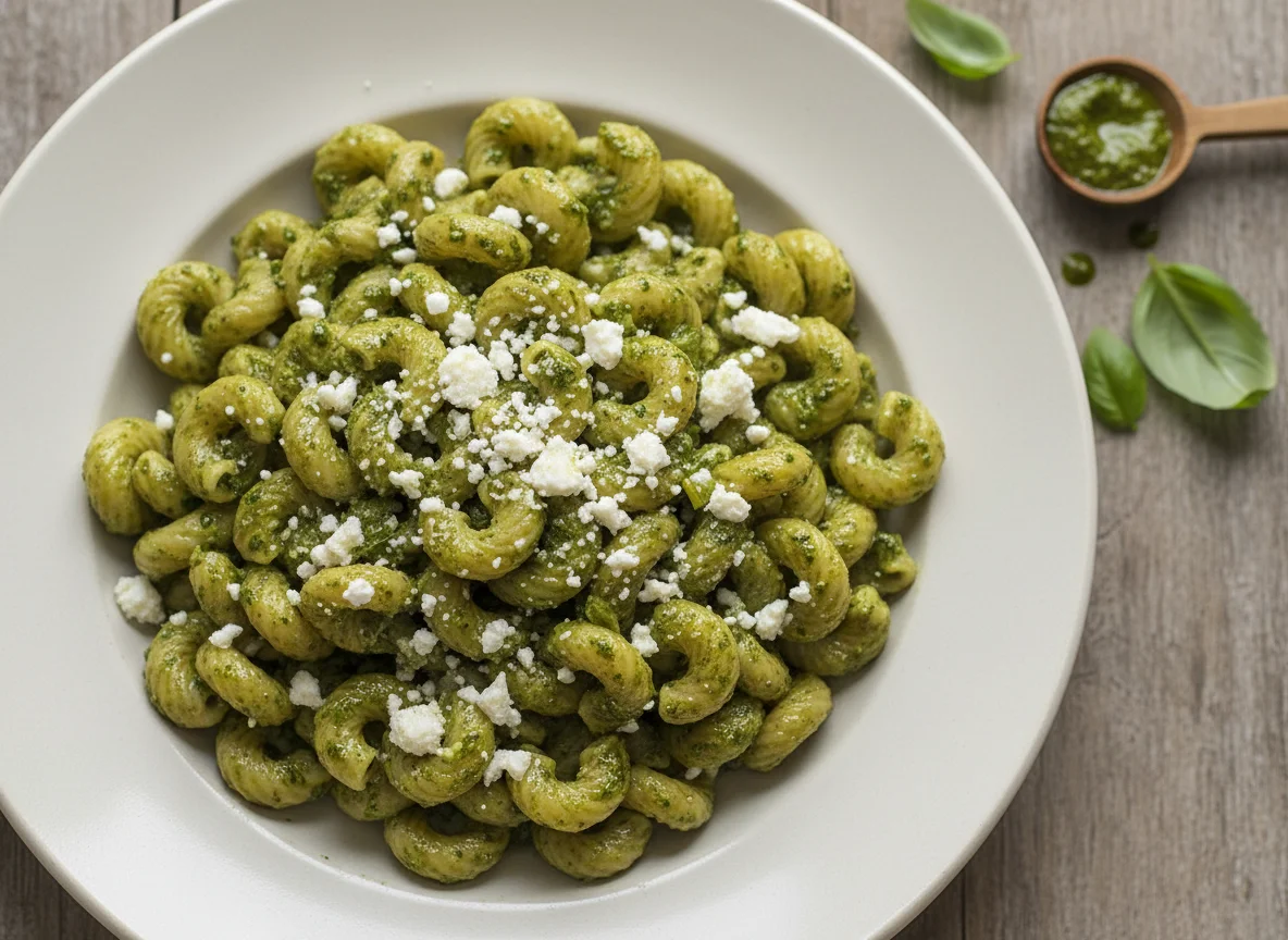 Pesto Pasta with Cheese photo