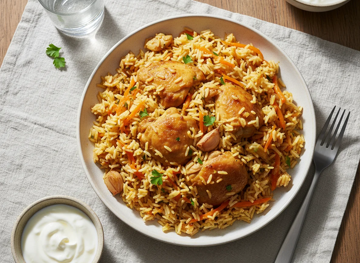 Pilaf with Chicken and Carrots photo