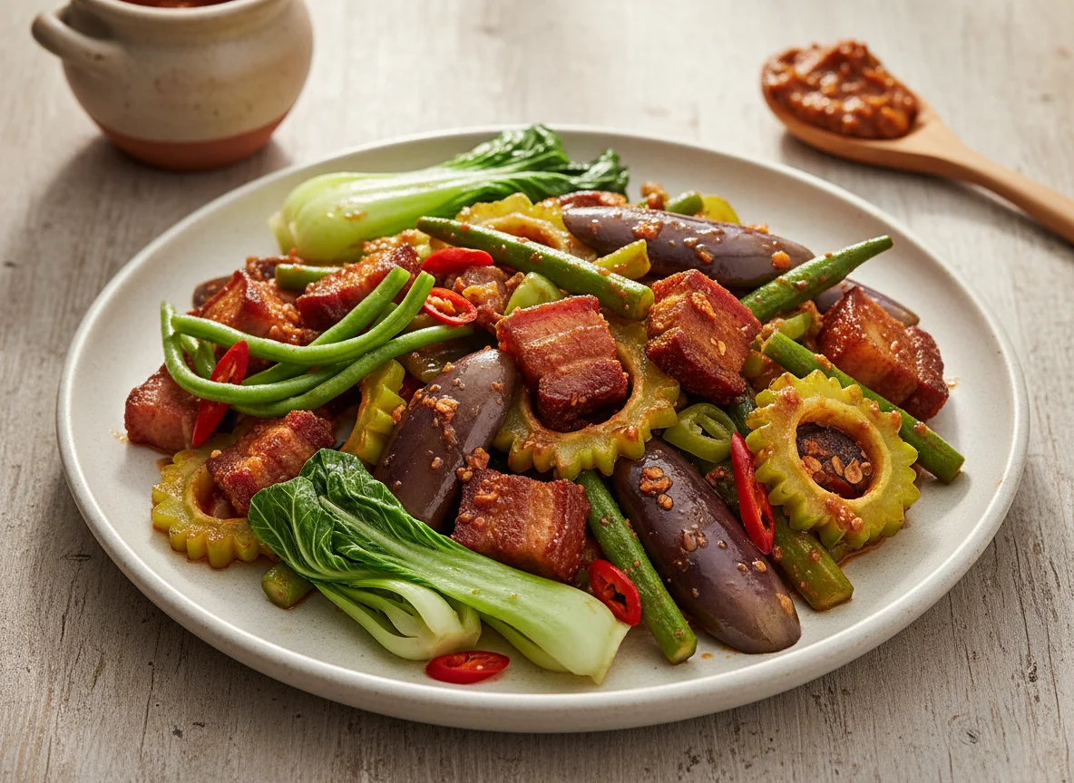 Pinakbet (Mixed Vegetables with Pork) photo