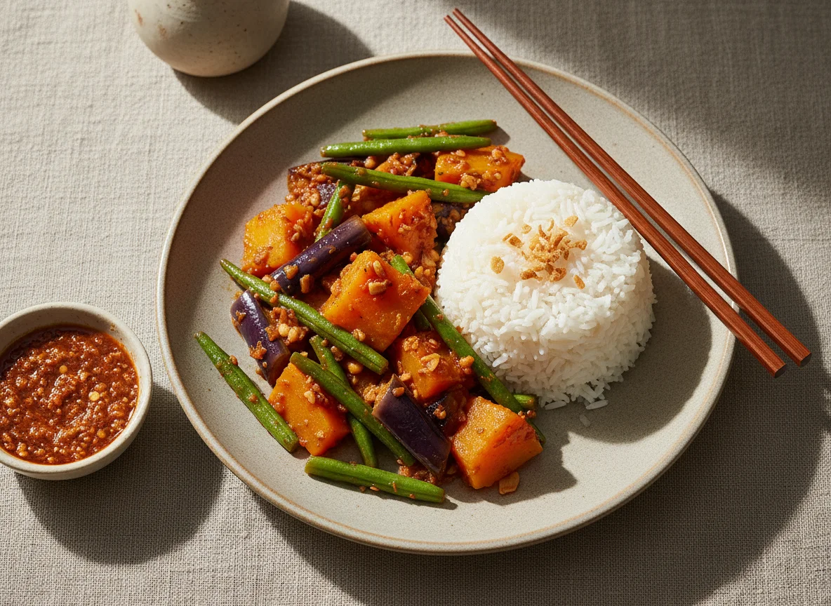 Pinakbet with Rice photo