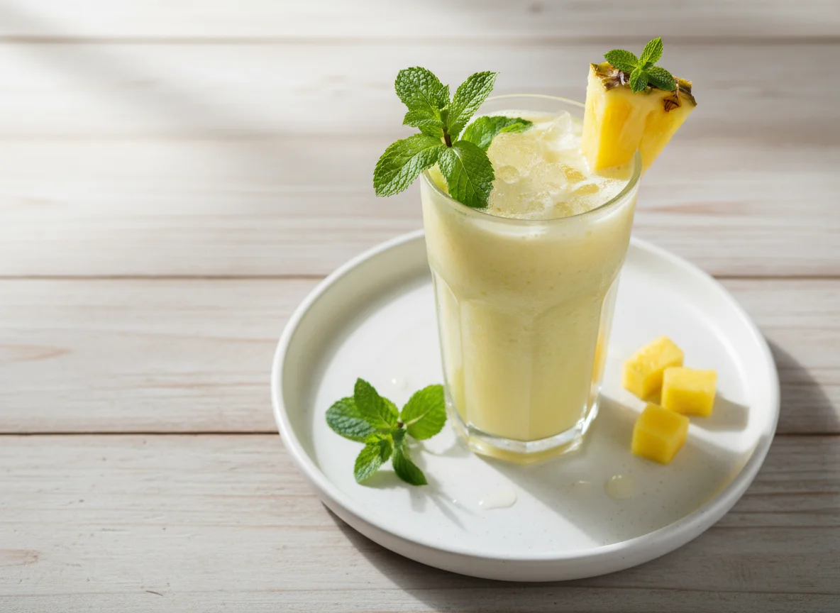 Pineapple and Mint Smoothie photo