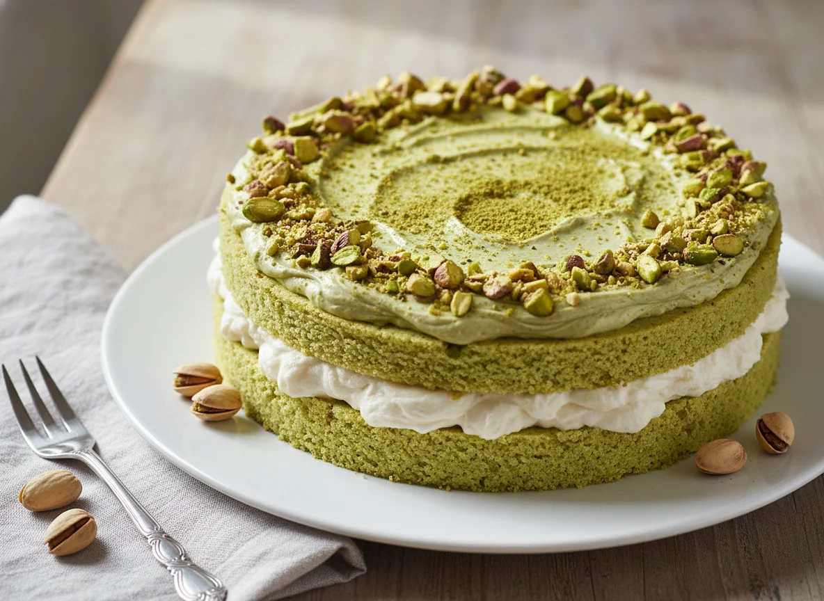 Pistachio Cream Cake photo