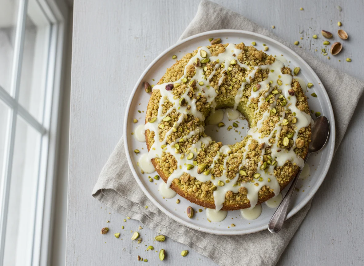 Pistachio Crumble Cake photo