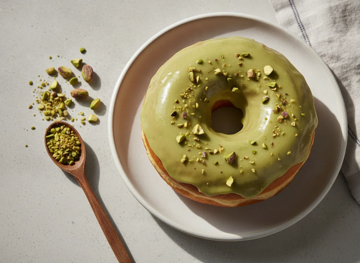 Pistachio Glazed Donut photo
