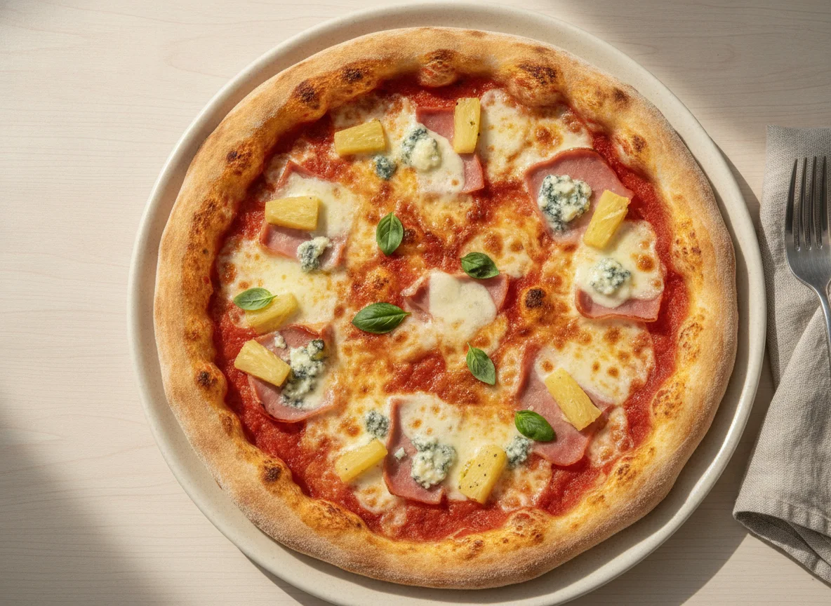 Pizza Americana with Blue Cheese photo