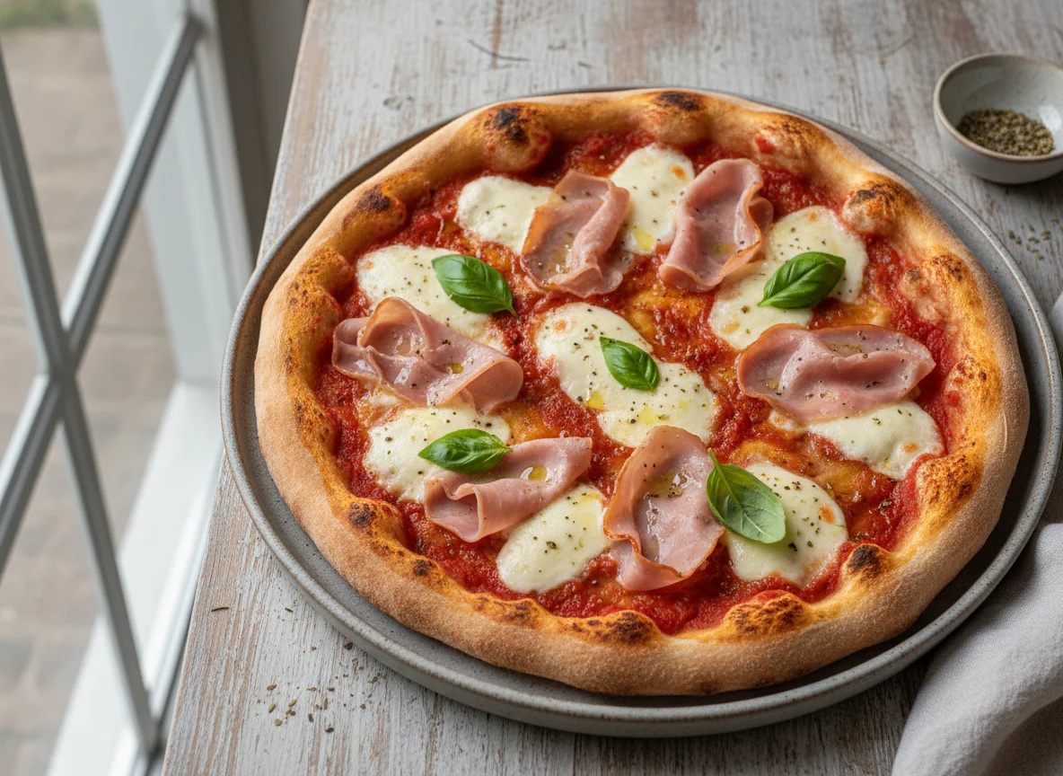 Pizza with Ham photo