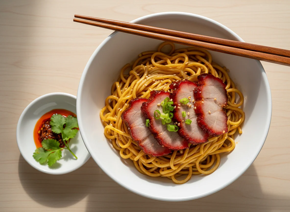 Plain Noodles with Char Siu photo