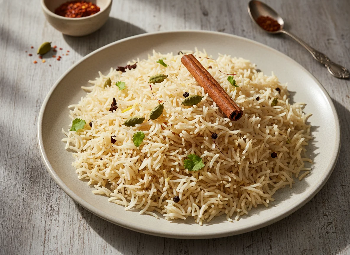 Plain Rice with Spices photo
