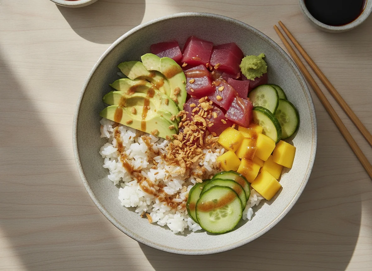 Poke Bowl Thon Wasabi photo