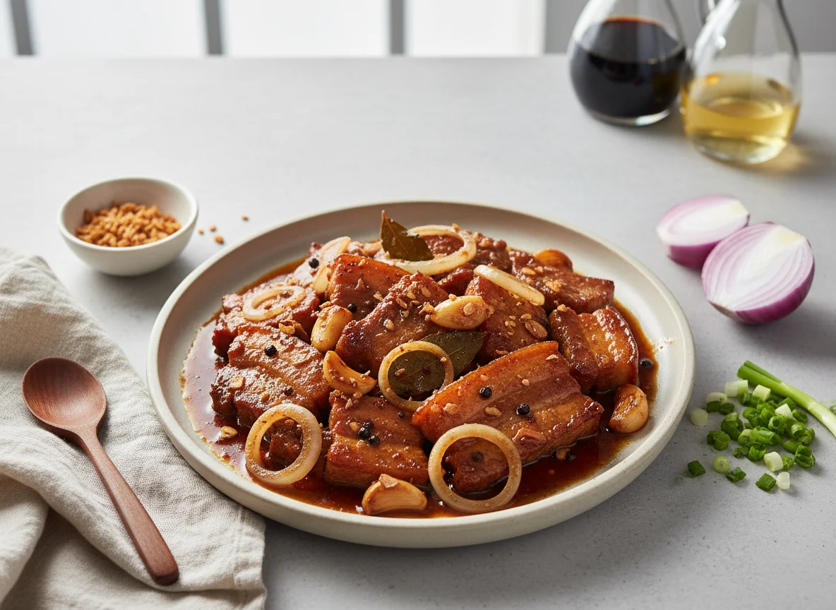 Pork Adobo with Onions photo
