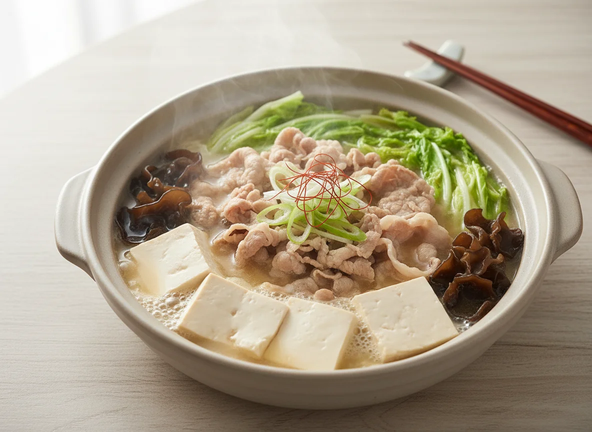 Pork and Tofu Hot Pot photo