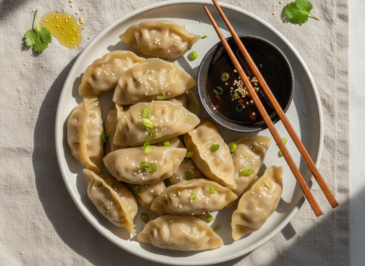 Pork and Vegetable Dumplings photo