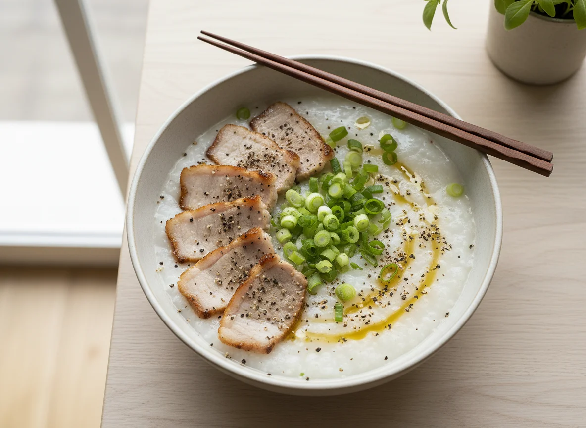 Pork Congee with Black Pepper photo